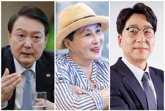 (왼쪽부터) 윤석열 대통령, 전여옥 전 국회의원, 강성희 진보당 의원. <디지털타임스 박동욱 기자, 디지털타임스 DB, 대통령실 제공>